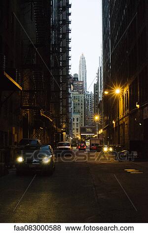 Alley downtown Chicago View Large Photo Image Stock Photo - Alley downtown Chicago. Fotosearch