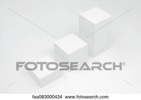 Picture - Blocks arranged by height in ascending order. Fotosearch