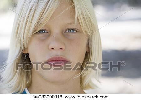 Stock Photo - Boy, portrait. Fotosearch