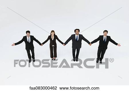 Business associates holding hands, elevated view View Large Photo Image Stock Image - Business associates holding hands, elevated view. Fotosearch