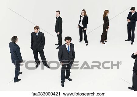 Stock Image - Business professionals dressed for success. Fotosearch