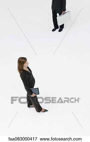 Stock Photo - Businesswoman on the move. Fotosearch