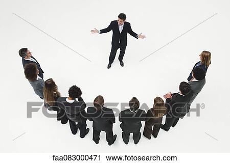 CEO meeting with team of business associates View Large Photo Image Stock Image - CEO meeting with team of business associates. Fotosearch