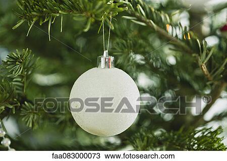 Christmas ornament on tree View Large Photo Image Stock Image - Christmas ornament on tree. Fotosearch