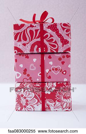 Stock Photography - Festively wrapped gifts. Fotosearch