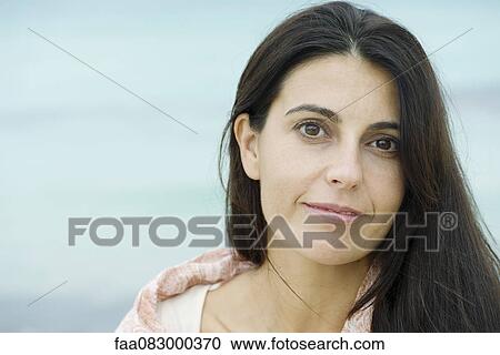 Stock Image - Mature woman, portrait. Fotosearch