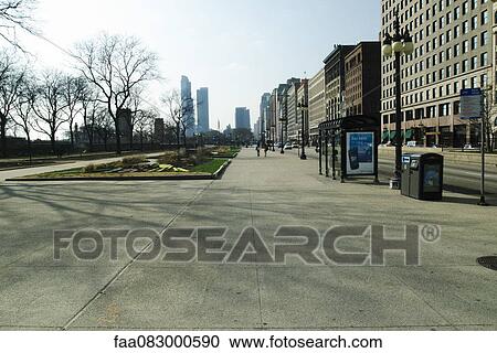 Stock Image - Michigan avenue, Chicago. Fotosearch