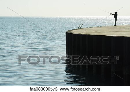 Salmon fisherman on the shores of Lake Michigan, Chicago Lake View View Large Photo Image Stock Image - Salmon fisherman on the shores of Lake Michigan, Chicago Lake View. Fotosearch