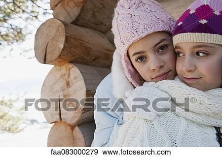 Sisters together outdoors, portrait View Large Photo Image Stock Photo - Sisters together outdoors, portrait. Fotosearch