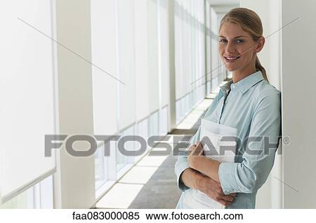 Stock Photography - Young businesswoman, portrait. Fotosearch
