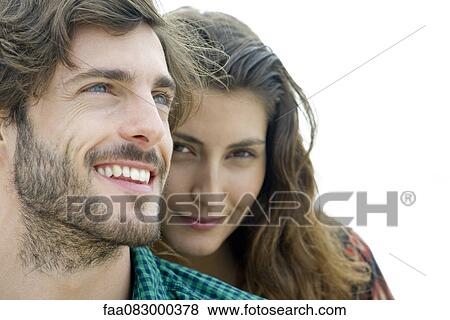 Young couple, portrait View Large Photo Image Stock Photo - Young couple, portrait. Fotosearch