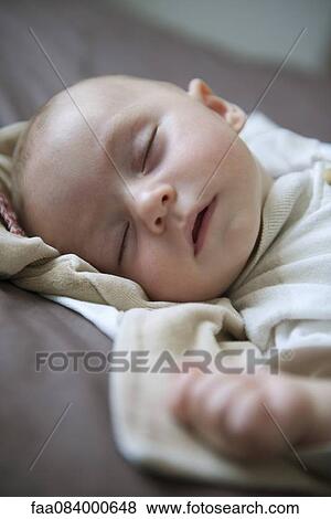 Stock Photo - Baby sleeping. Fotosearch