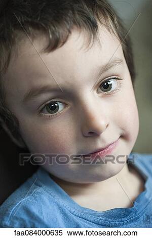 Boy smiling, portrait View Large Photo Image Stock Photography - Boy smiling, portrait. Fotosearch
