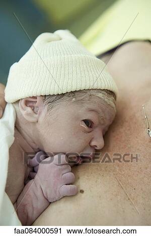 Stock Image - Newborn baby. Fotosearch
