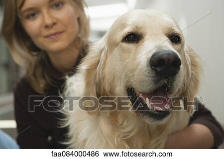 Teenage girl with golden retriever View Large Photo Image Stock Photograph - Teenage girl with golden retriever. Fotosearch