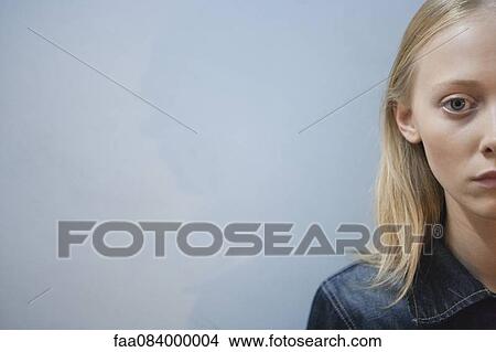 Picture - Young woman, cropped portrait. Fotosearch