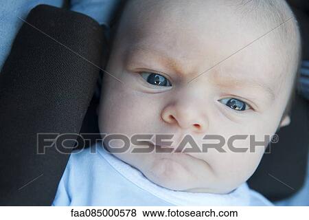 Stock Photo - Baby boy, portrait. Fotosearch
