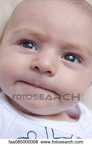 Baby, close-up View Large Photo Image Stock Photo - Baby, close-up. Fotosearch