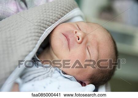 Stock Image - Baby sleeping. Fotosearch