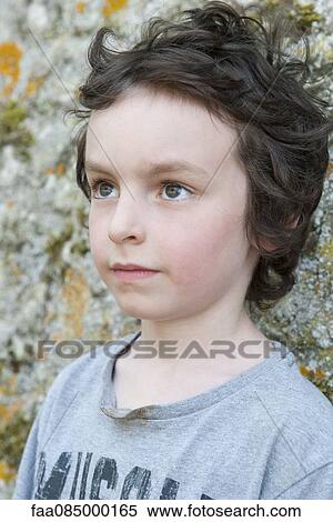 Boy looking away, portrait View Large Photo Image Stock Photography - Boy looking away, portrait. Fotosearch