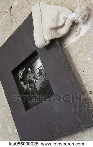 Framed photograph of man and knit hat View Large Photo Image Stock Photograph - Framed photograph of man and knit hat. Fotosearch