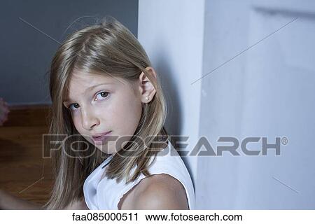 Stock Image - Girl, portrait. Fotosearch