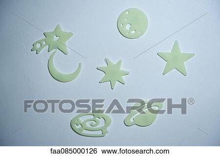 Glow-in-the-dark star and planet stickers View Large Photo Image Stock Photograph - Glow-in-the-dark star and planet stickers. Fotosearch