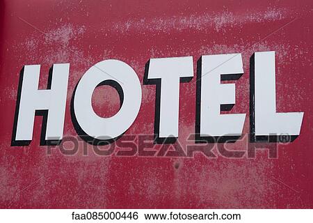 Stock Photograph - Hotel sign. Fotosearch