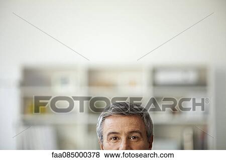Mature man, cropped portrait View Large Photo Image Stock Photo - Mature man, cropped portrait. Fotosearch