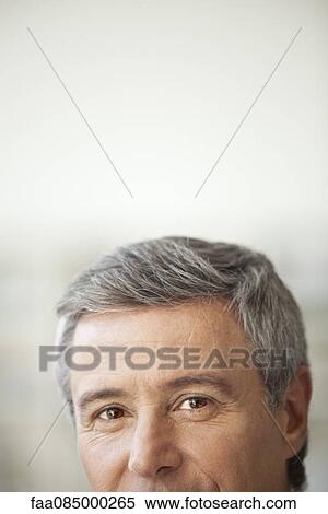 Stock Photography - Mature man, cropped portrait. Fotosearch