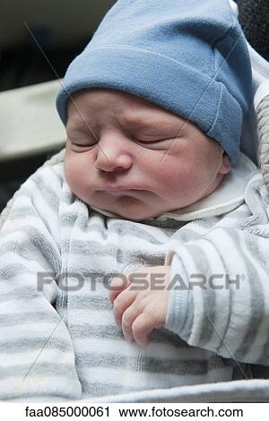Stock Image - Newborn baby. Fotosearch