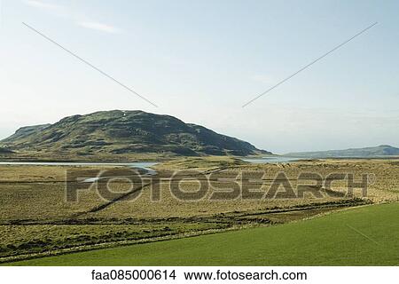 Picture - Panorama from the church Skalholt, Iceland. Fotosearch