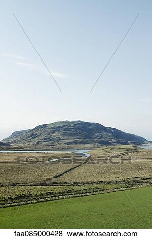 Stock Photo - Panorama from the church Skalholt, Iceland. Fotosearch