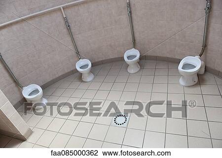 Stock Image - Public toilets. Fotosearch