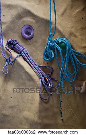 Ropes on climbing wall View Large Photo Image Stock Image - Ropes on climbing wall. Fotosearch