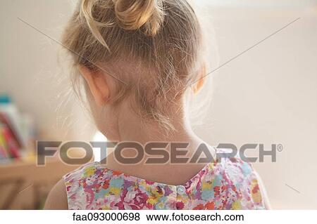 Stock Photo - Back of little girl's head and neck. Fotosearch