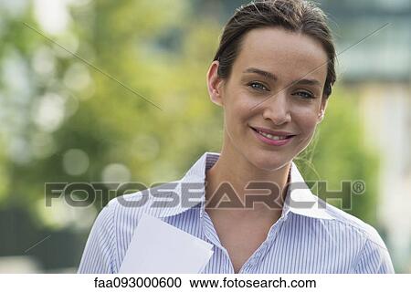 Stock Image - Businesswoman, portrait. Fotosearch