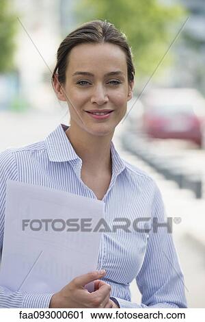 Stock Image - Businesswoman, portrait. Fotosearch