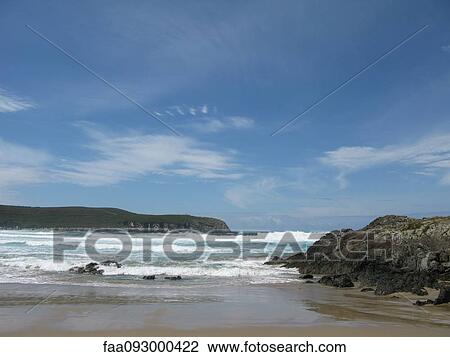 Stock Image - Coastal seascape. Fotosearch