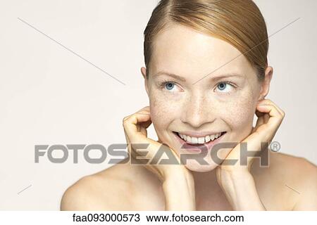 Young woman daydreaming, portrait View Large Photo Image Stock Image - Young woman daydreaming, portrait. Fotosearch