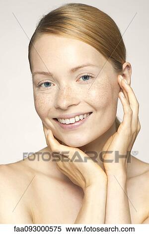 Young woman, portrait View Large Photo Image Stock Photography - Young woman, portrait. Fotosearch