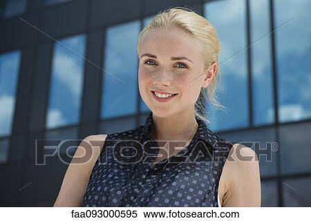 Stock Photography - Young woman, portrait. Fotosearch