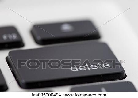 Computer keyboard, focus on delete key View Large Photo Image Picture - Computer keyboard, focus on delete key. Fotosearch