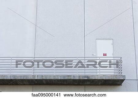 Doorway and balcony on exterior of building View Large Photo Image Stock Image - Doorway and balcony on exterior of building. Fotosearch