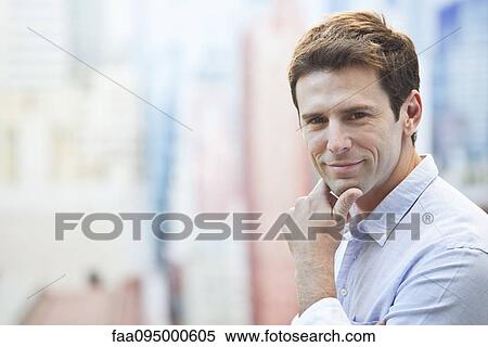 Mid-adult man, portrait View Large Photo Image Stock Photography - Mid-adult man, portrait. Fotosearch