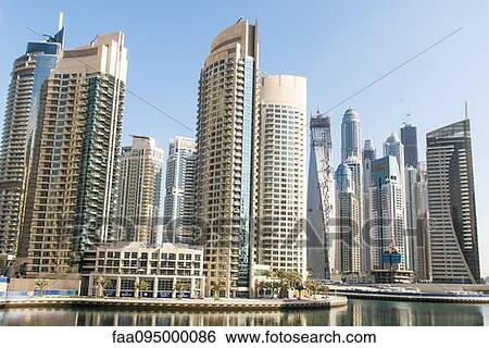 Modern skyscrapers, Dubai, United Arab Emirates View Large Photo Image Stock Photograph - Modern skyscrapers, Dubai, United Arab Emirates. Fotosearch