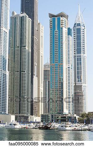 Modern skyscrapers, Dubai, United Arab Emirates View Large Photo Image Stock Photography - Modern skyscrapers, Dubai, United Arab Emirates. Fotosearch