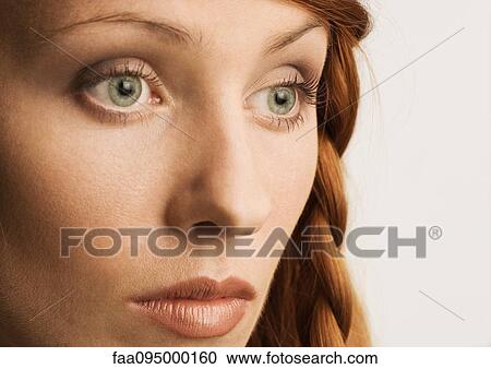 Woman with braided hairstyle, portrait View Large Photo Image Stock Image - Woman with braided hairstyle, portrait. Fotosearch