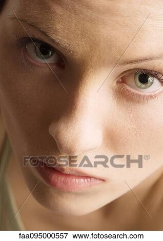 Stock Photo - Woman's face, portrait. Fotosearch