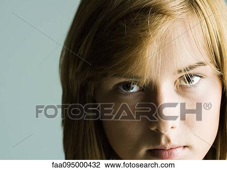 Young woman's face, portrait View Large Photo Image Stock Image - Young woman's face, portrait. Fotosearch